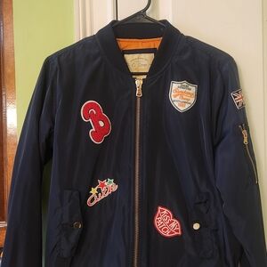 Kids Navy Jacket with Patches